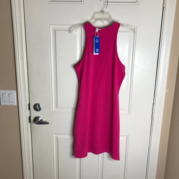 NWT Adidas Women's Adicolor Essentials Racerback Tank Dress ~ Size L - Picture 3 of 4